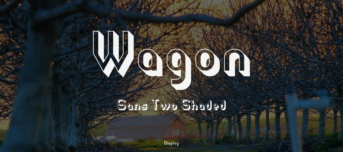 Wagon Sans Two Shaded Font