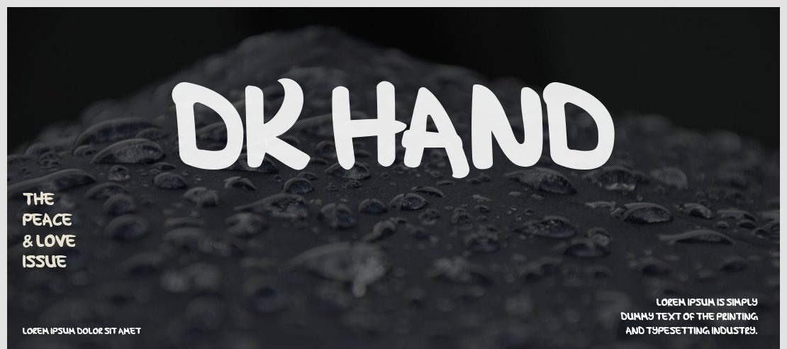 DK Hand Font