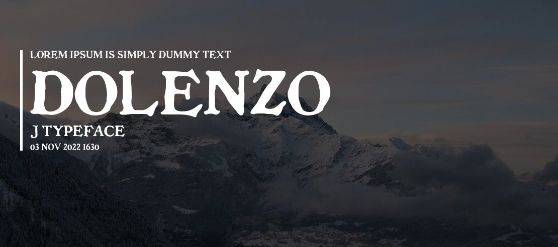 Dolenzo J Font