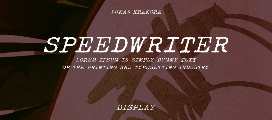 Speedwriter Font