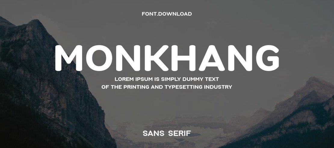 Monkhang Font