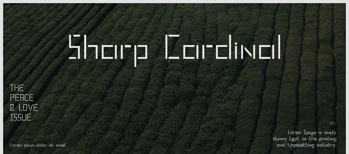 Sharp Cardinal Font