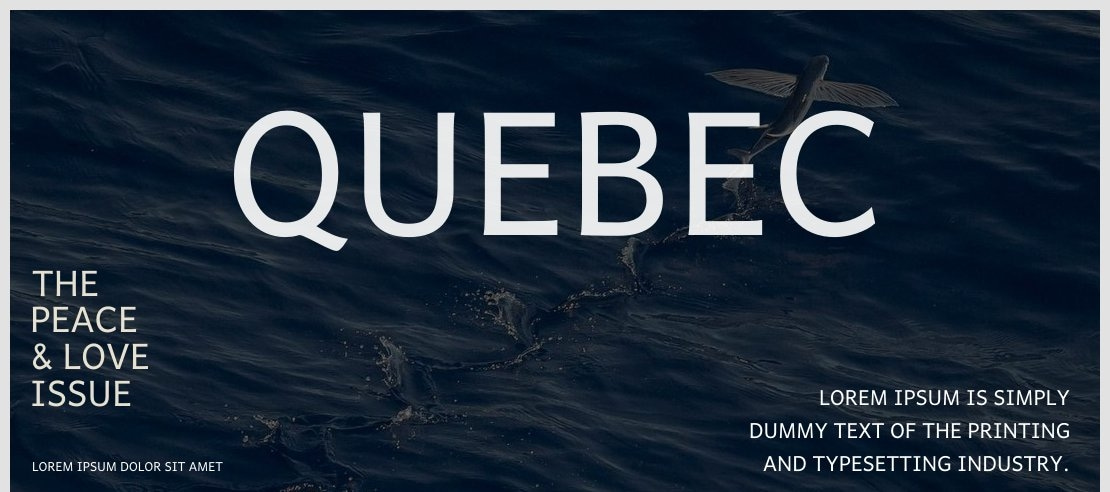 Quebec Font Family