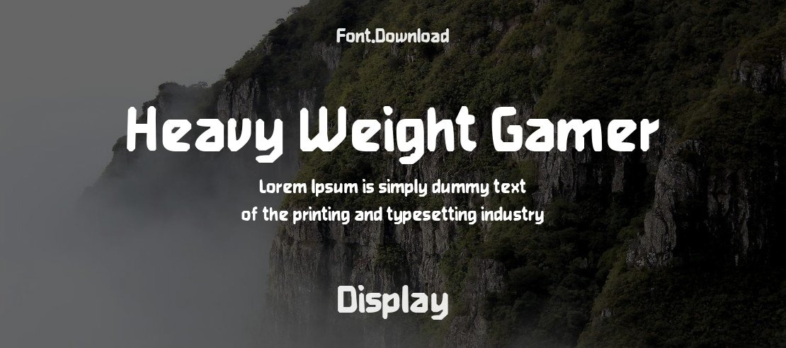 Heavy Weight Gamer Font