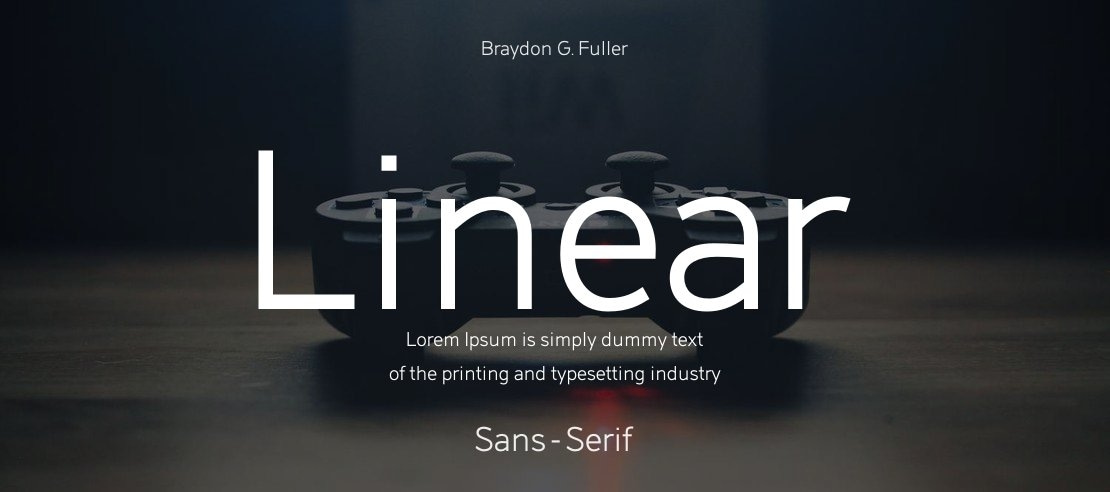 Linear Font