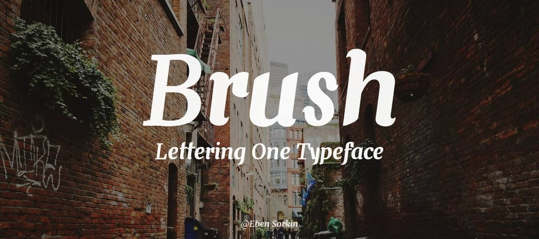 Brush Lettering One Font