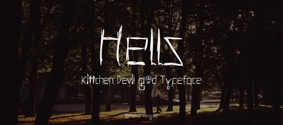 Hells Kittchen Devil God Font