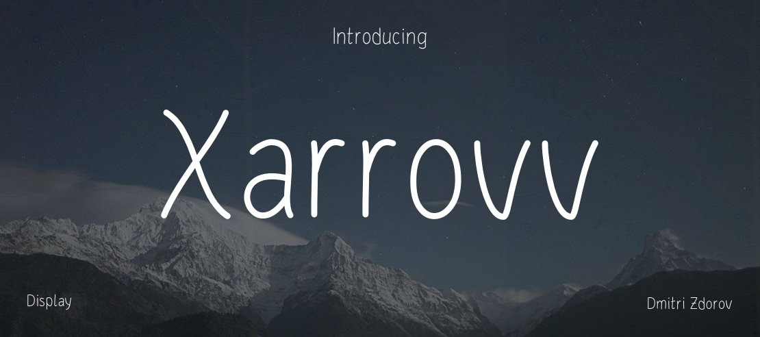 Xarrovv Font