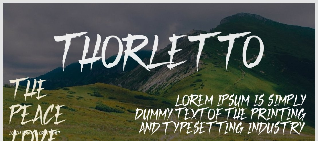 Thorletto Font Family