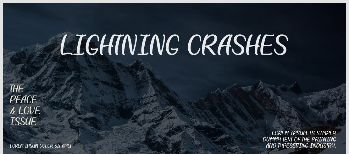 Lightning Crashes Font