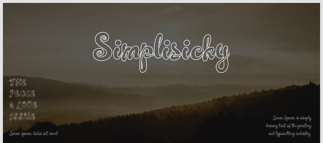 Simplisicky Font Family