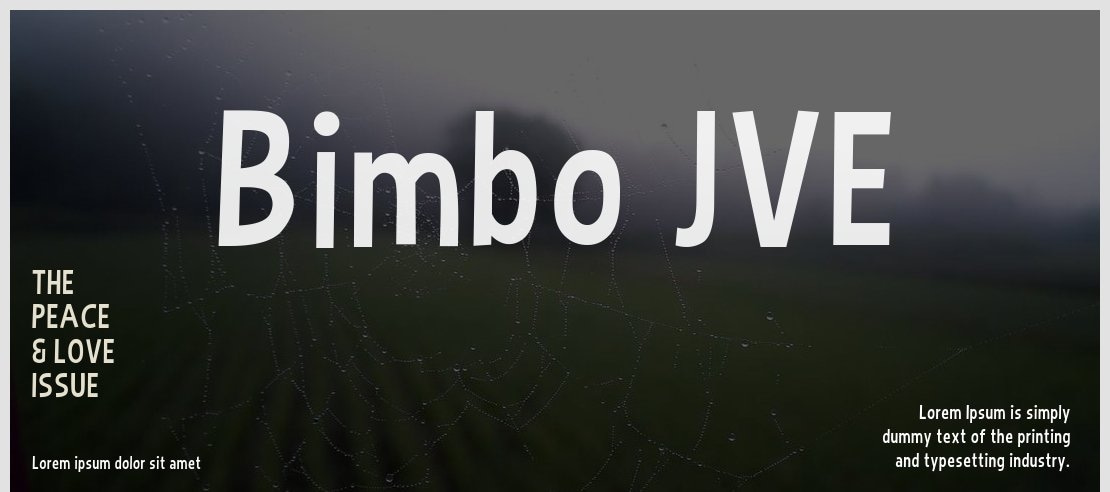 Bimbo JVE Font