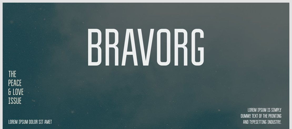 BravoRG Font Family
