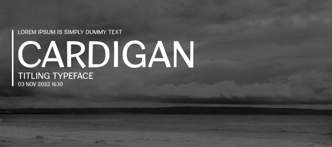 Cardigan Titling Font Family