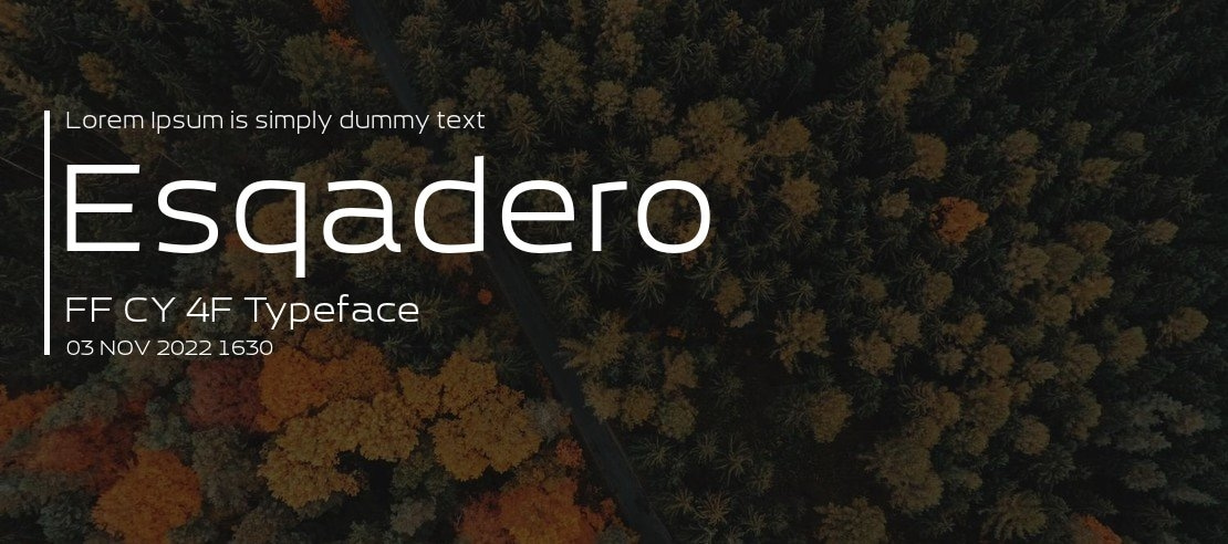 Esqadero FF CY 4F Font