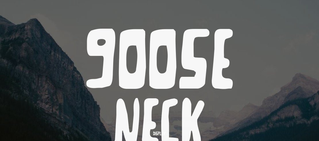 Goose Neck Font