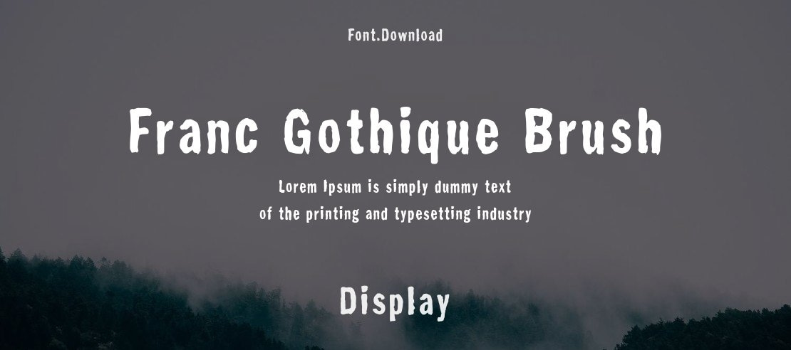 Franc Gothique Brush Font