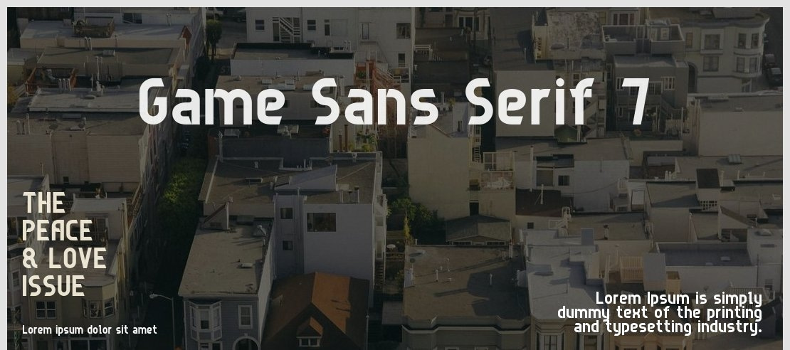 Game Sans Serif 7 Font