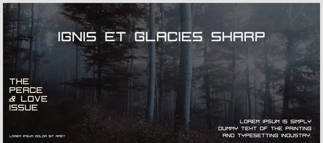 Ignis et Glacies Sharp Font Family