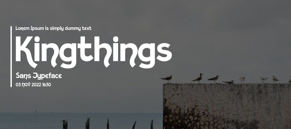 Kingthings Sans Font