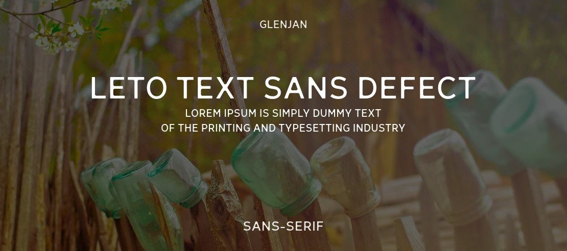 Leto Text Sans Defect Font