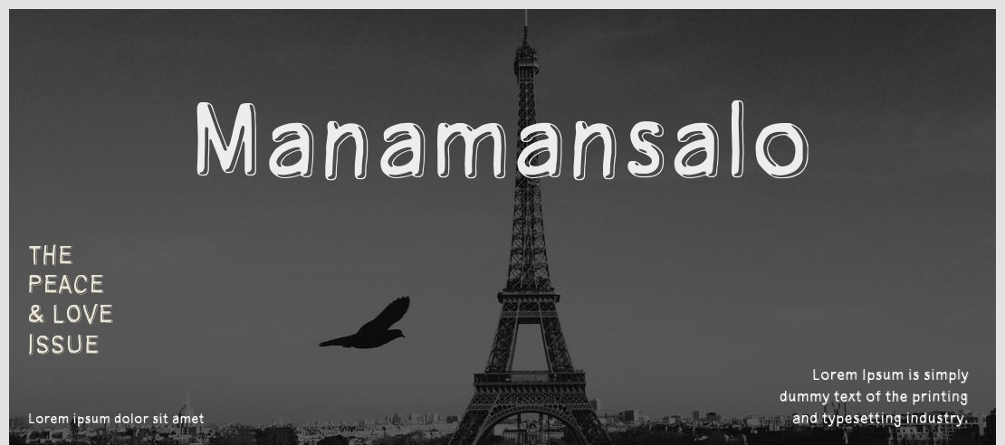 Manamansalo Font