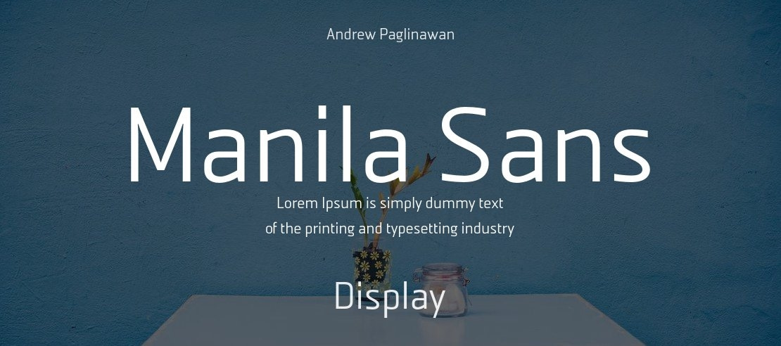 Manila Sans Font Family