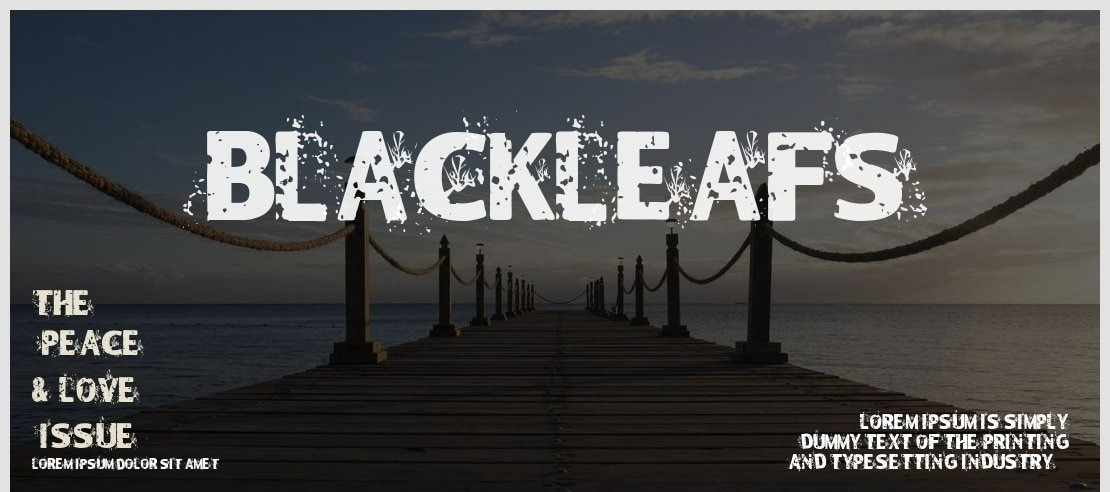 Blackleafs Font