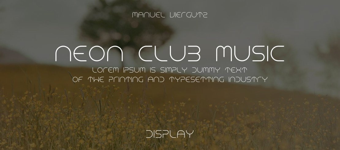 NEON CLUB MUSIC Font Family