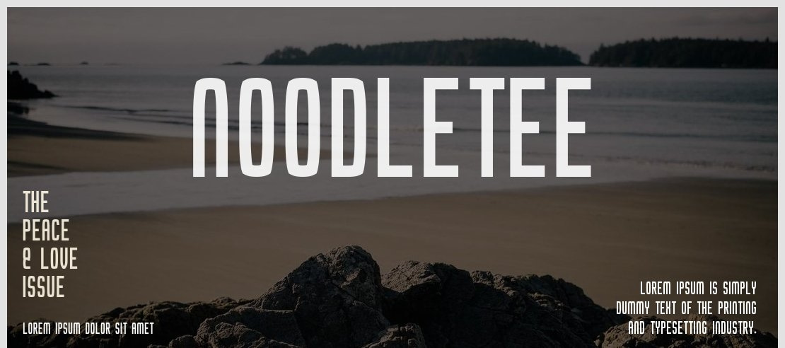 Noodletee Font