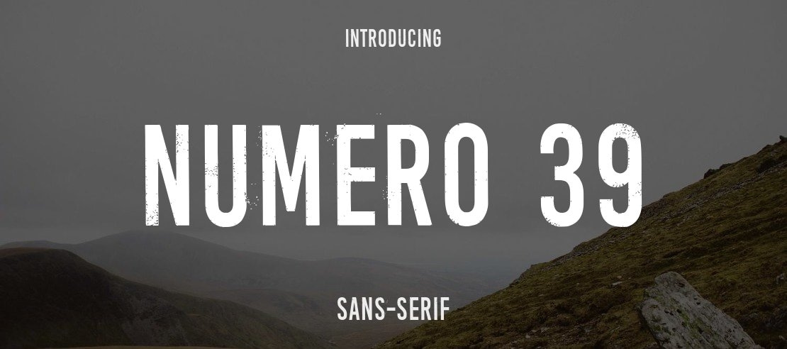 Numero 39 Font