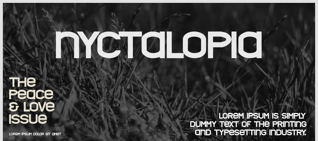 Nyctalopia Font Family