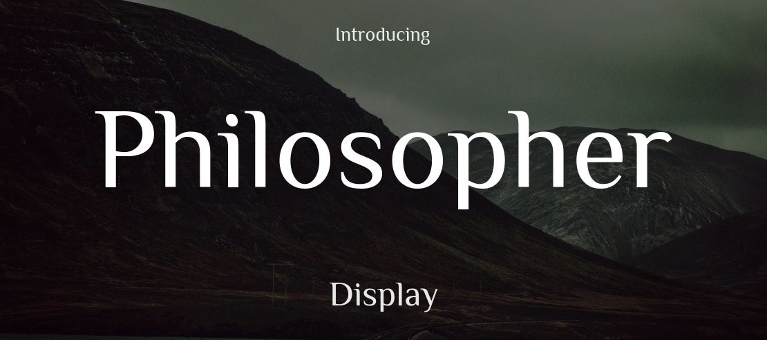 Philosopher Font Family