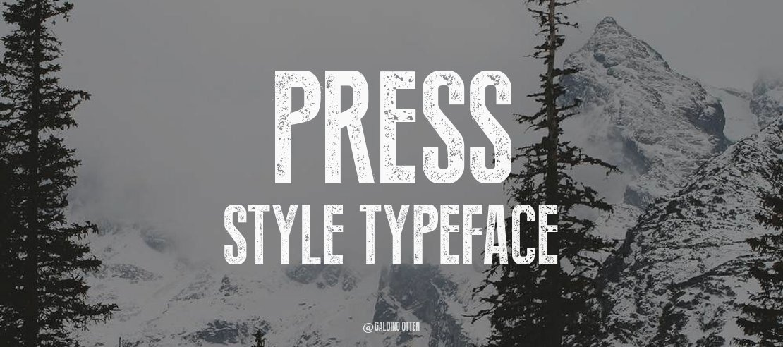 Press Style Font