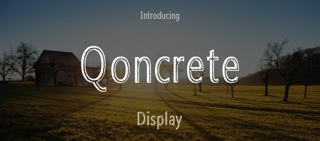 Qoncrete Font