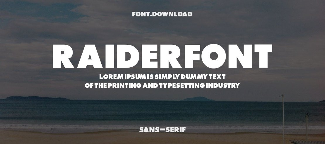 Raiderfont Font