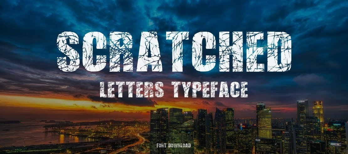 Scratched Letters Font