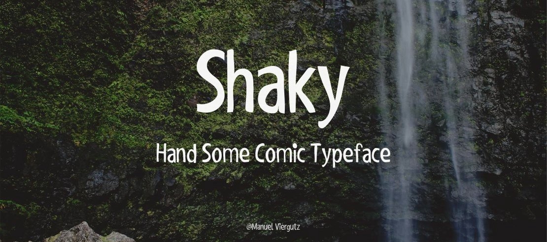 Shaky Hand Some Comic Font Family
