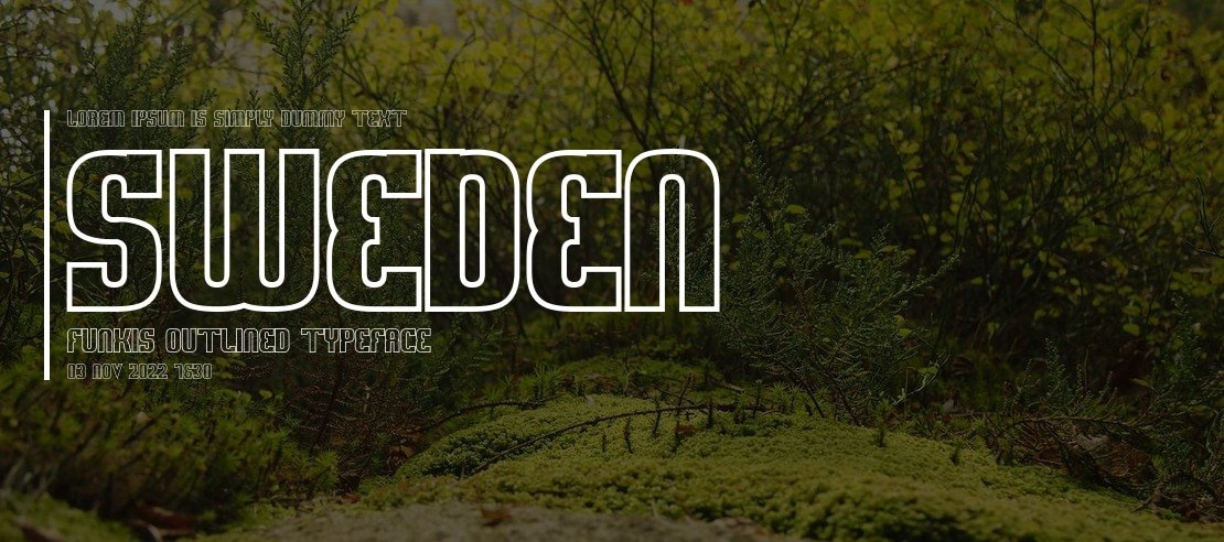 Sweden Funkis Outlined Font Family