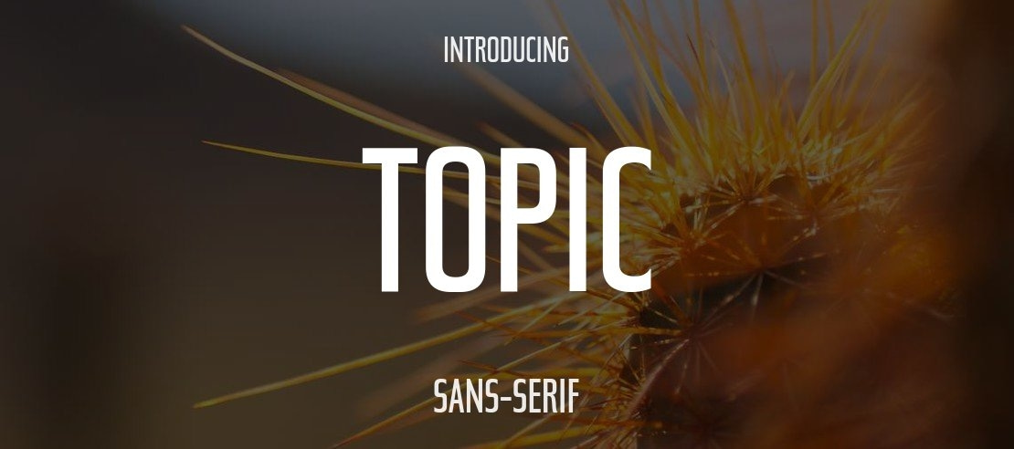 Topic Font Family