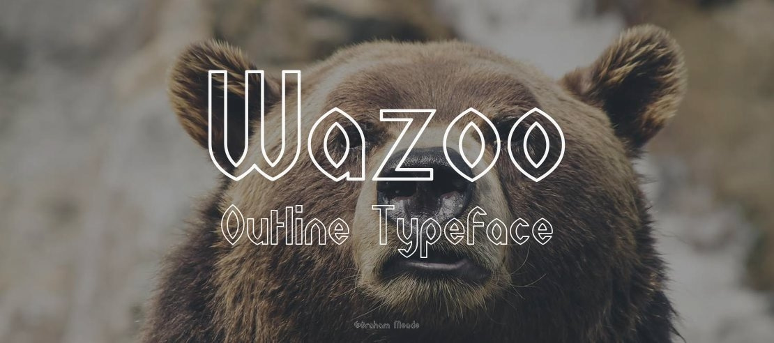 Wazoo Outline Font Family