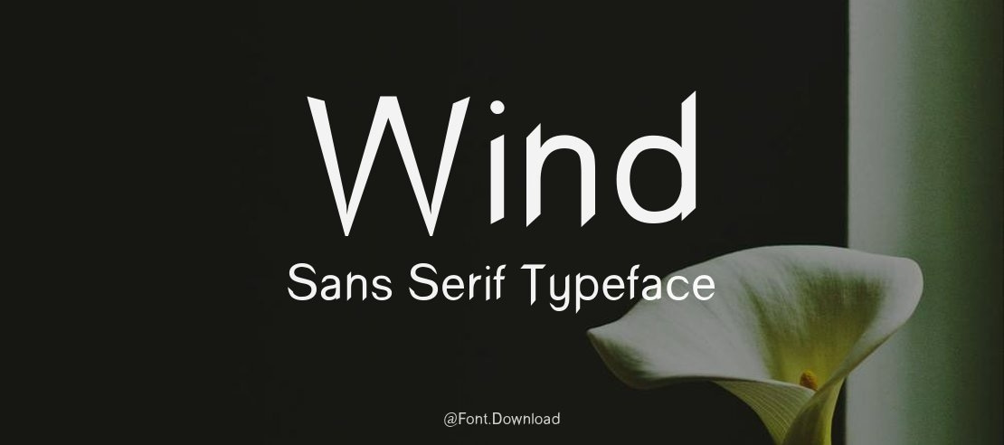 Wind Sans Serif Font
