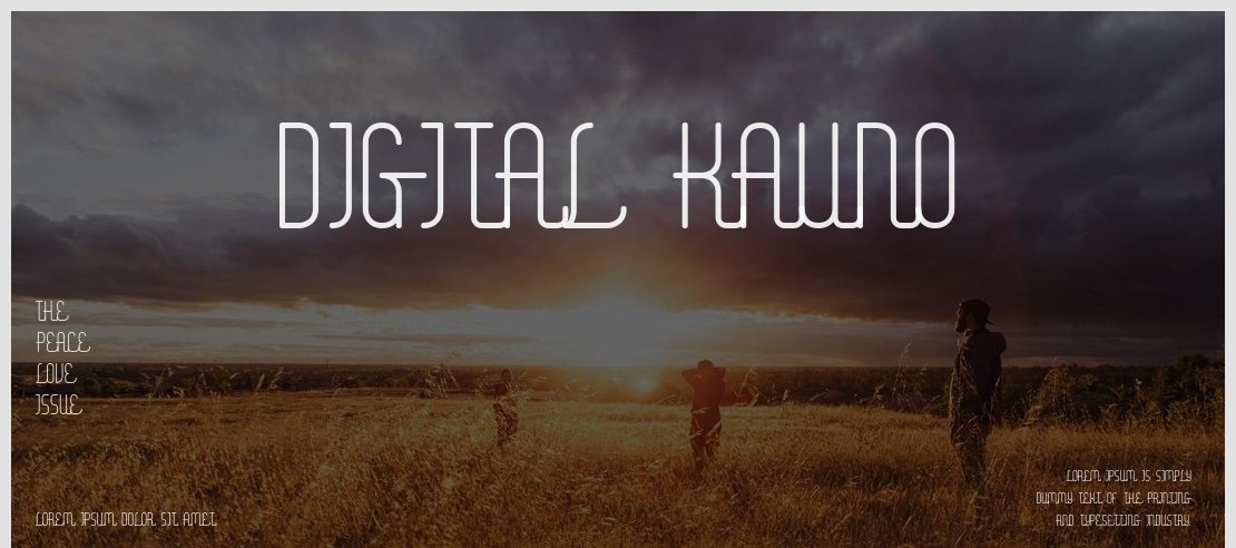 Digital Kauno Font