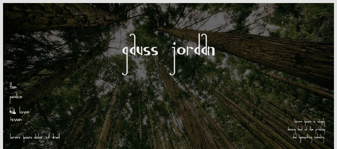 Gauss Jordan Font