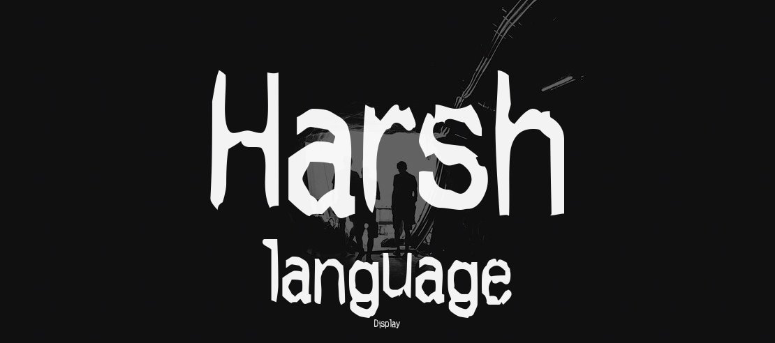 Harsh language Font Family