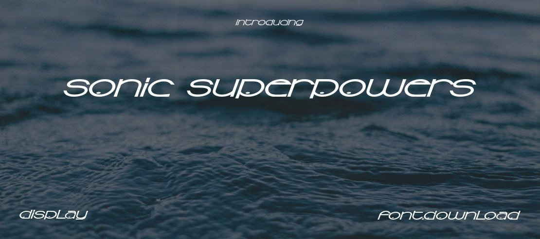 Sonic Superpowers Font