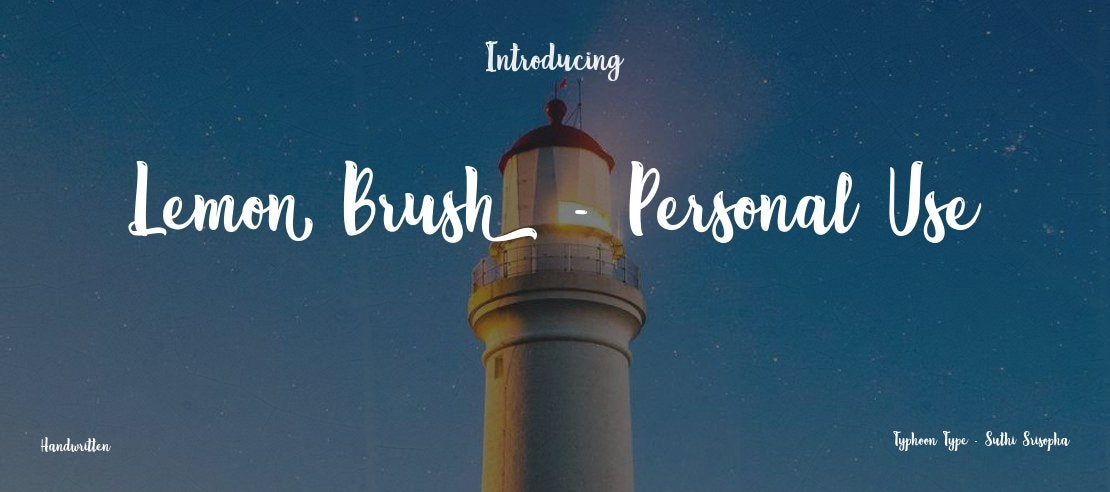 Lemon Brush - Personal Use Font