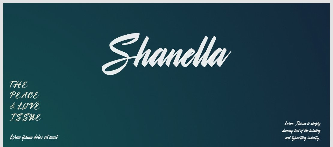 Shanella Font