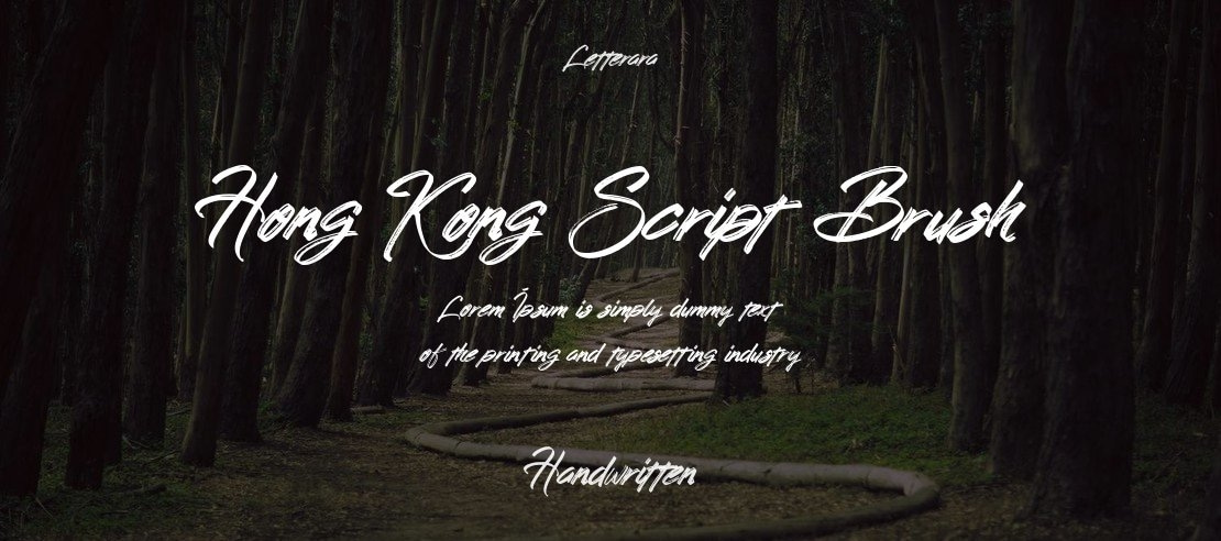 Hong Kong Script Brush Font