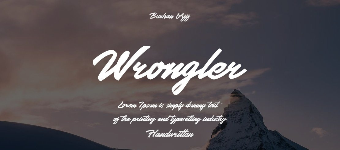 Wrongler Font